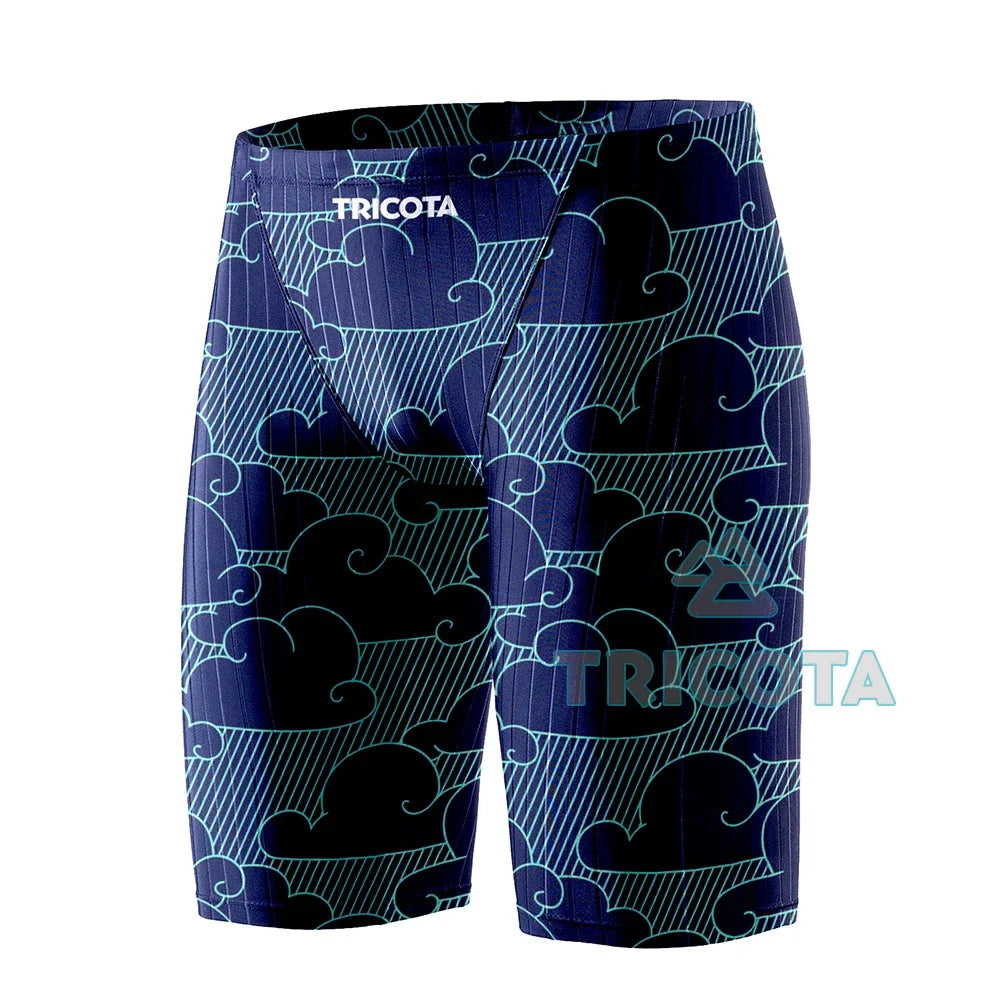 Rash Men Swim Jammer Swimwear Durable Athletic Training Endurance Swimming Trunks Summer Beach Pants Breathable Surfing Shorts
