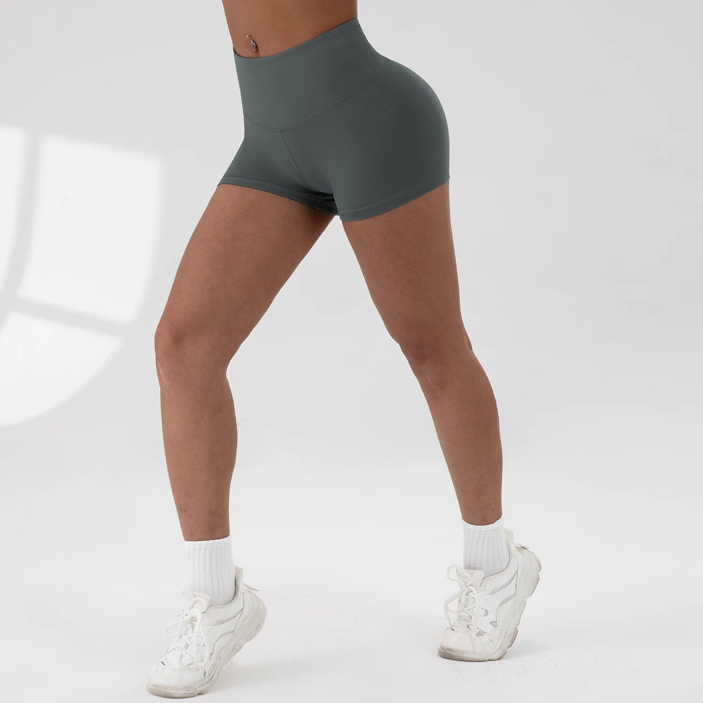 Women Shorts Summer Solid Color Fitness Cycling Tights Athletic Running Workout Biker Shorts Casual Wear