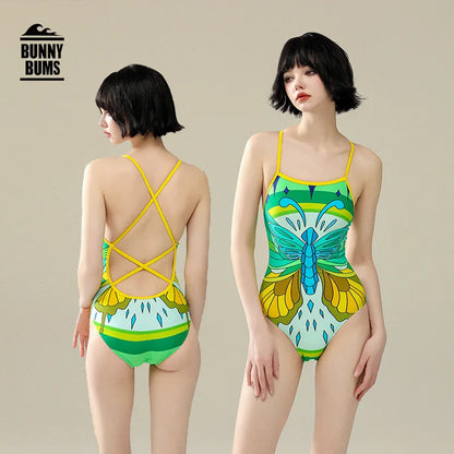 One-piece Racing Swimsuit Women Triangle Professional Training Swimming Pool Advanced Feeling Spa Swimwear