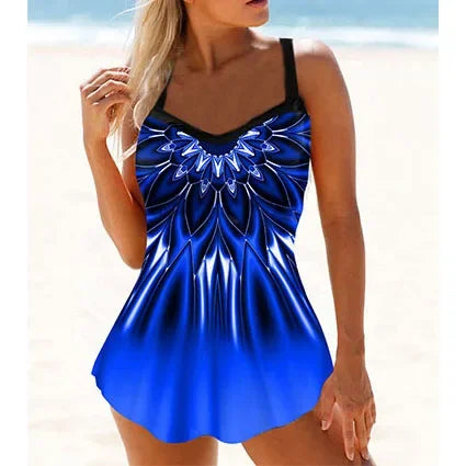 Women's Swimsuit Tankini 2-piece Set, Regular Swimsuit 2-piece Set, High Waisted Swimsuit, Sports Vacation Beach Outfit S-6XL