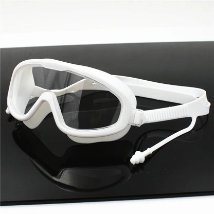 Big frame Professional Swimming Waterproof soft silicone glasses swim Eyewear Anti-Fog UV men women goggles for men women