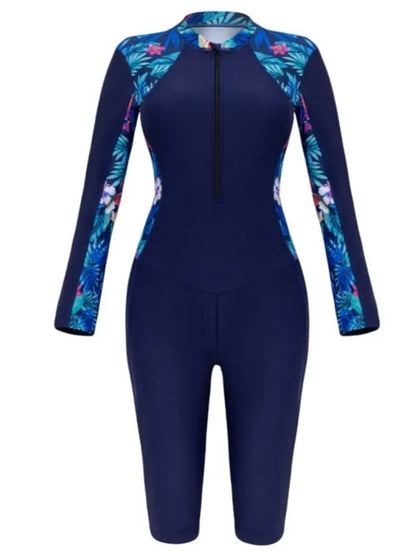 High Waist Rash Guard Swimsuit Women Summer Bathing Suit Swimwear Women Beach Swimming Suit For Female
