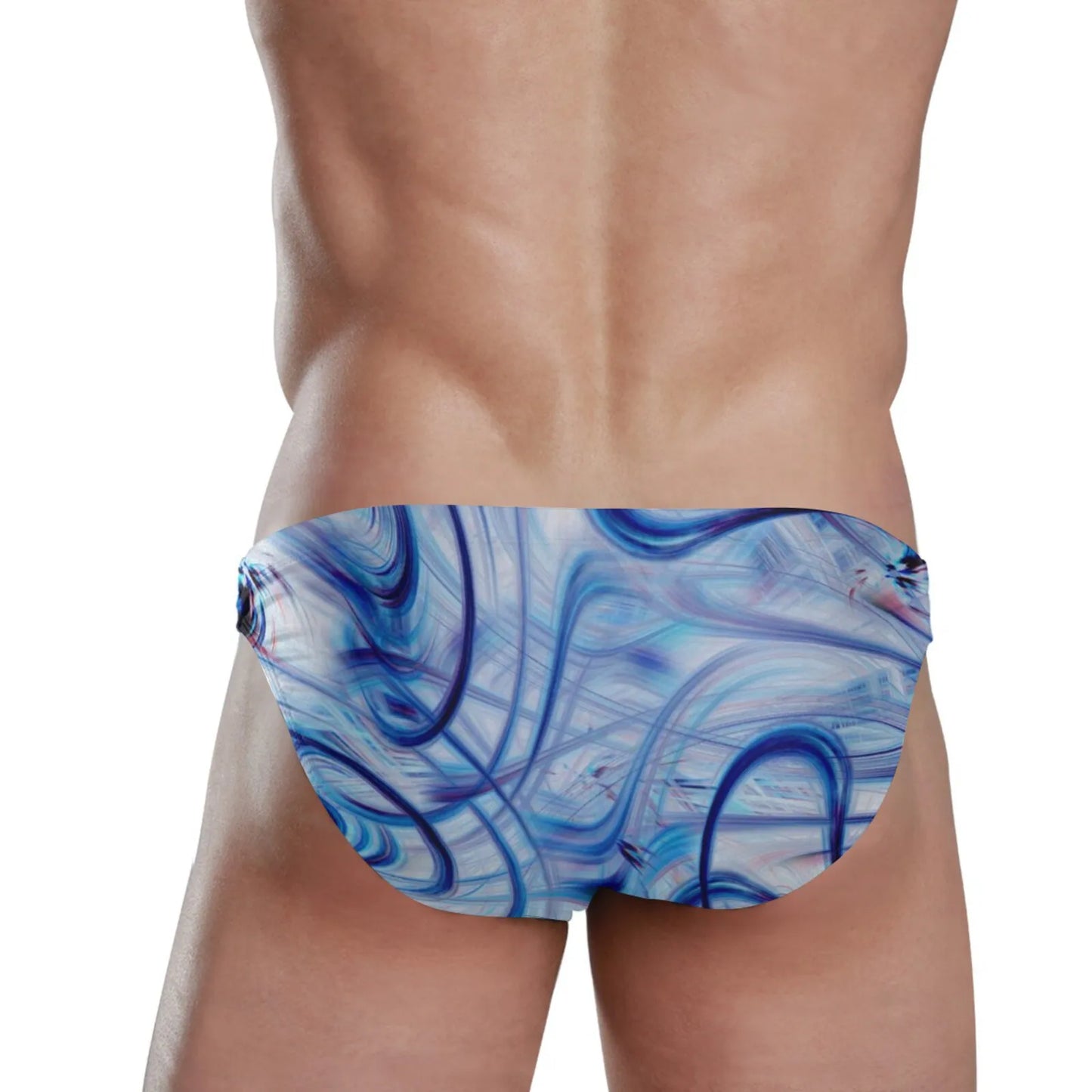 Man's Swimming Briefs Low Waist Swimwear drop With Push-up Pad Shorts Trunks Boxers Marble print Men's Swim For Old buyer