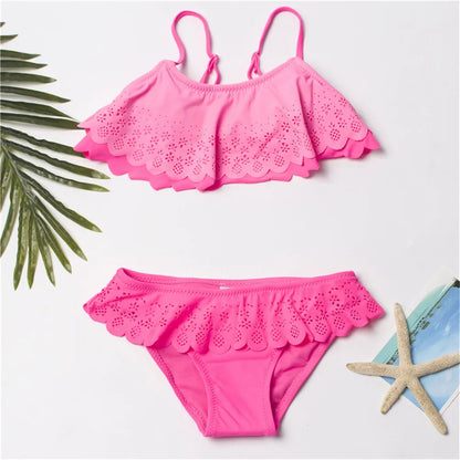 Multi Style Kids Girls Bikini Set Print Girls Kids Swimwear Swimsuit Summer Children Biquini Infant Bathing Suit