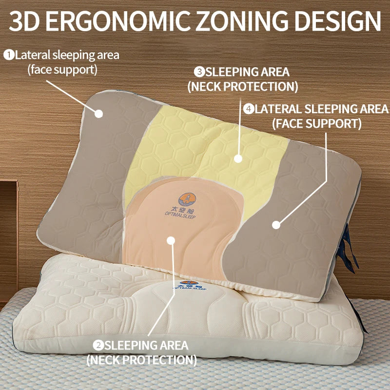 Latex Pillows for Sleeping Natural Rubber Cervical Spine Pillows To Help Sleep Orthopedic Neck Pain Pillow