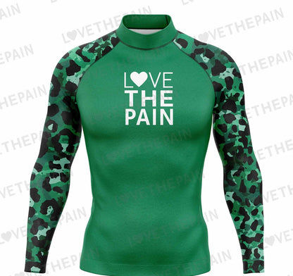 Men's Rash Guards Swimsuit Long Surfing T-Shirt Print Swimming Clothes Elasticity Water Sports Beach UV Protection Swimwear