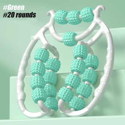 20 Wheel Annular Leg Clamp Massager Body Slimming Roller Massage for Body Massager Relax