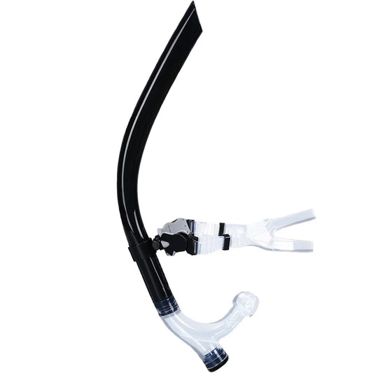Swim Training Snorkel Center-Mount Front Comfortable Mounted Silicone Mouthpiece Junior Swimmers Equipment For Adult Youth Kid