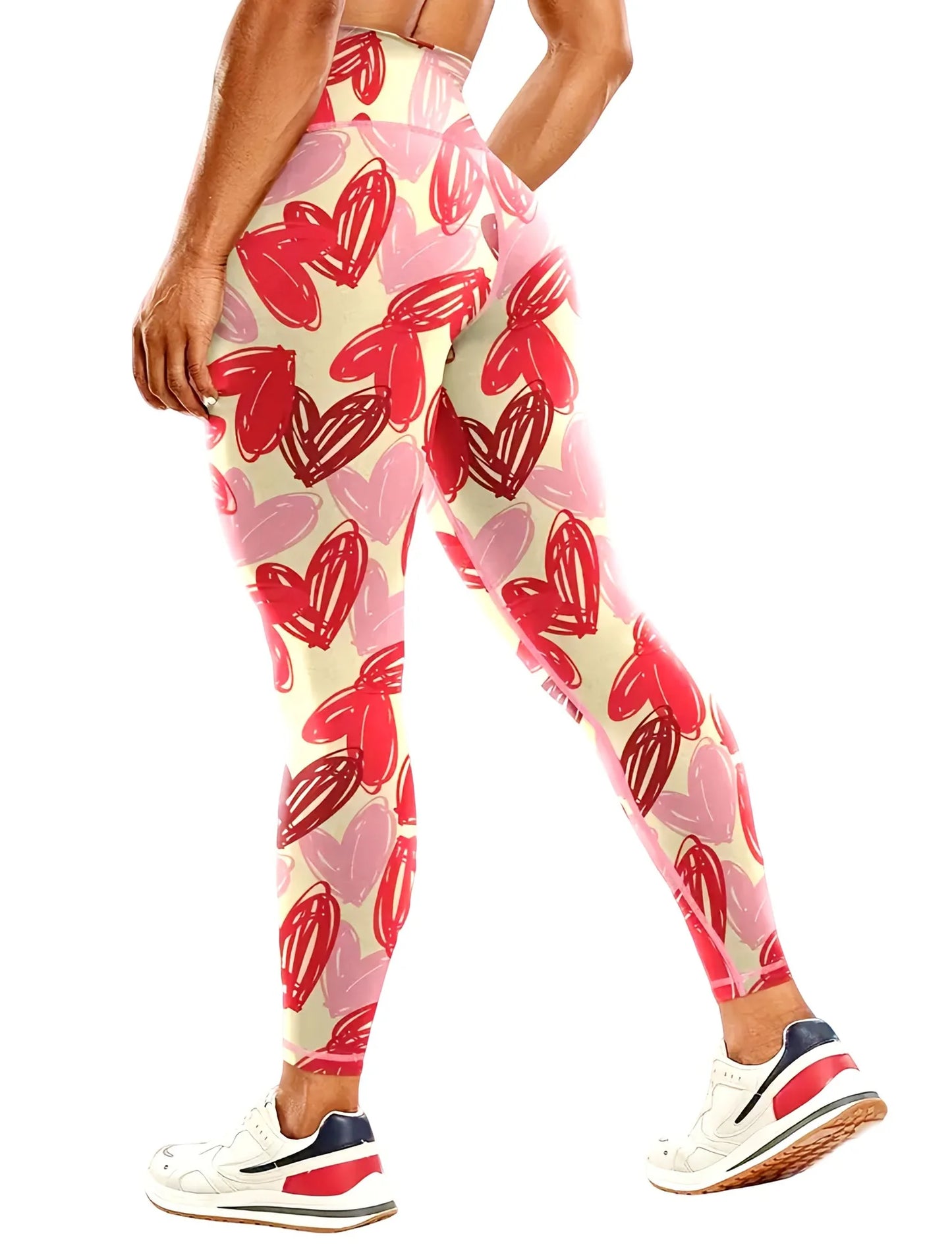 Women's 50-color high-waist printed yoga pants, hip-lifting tight quick-drying sports yoga pants