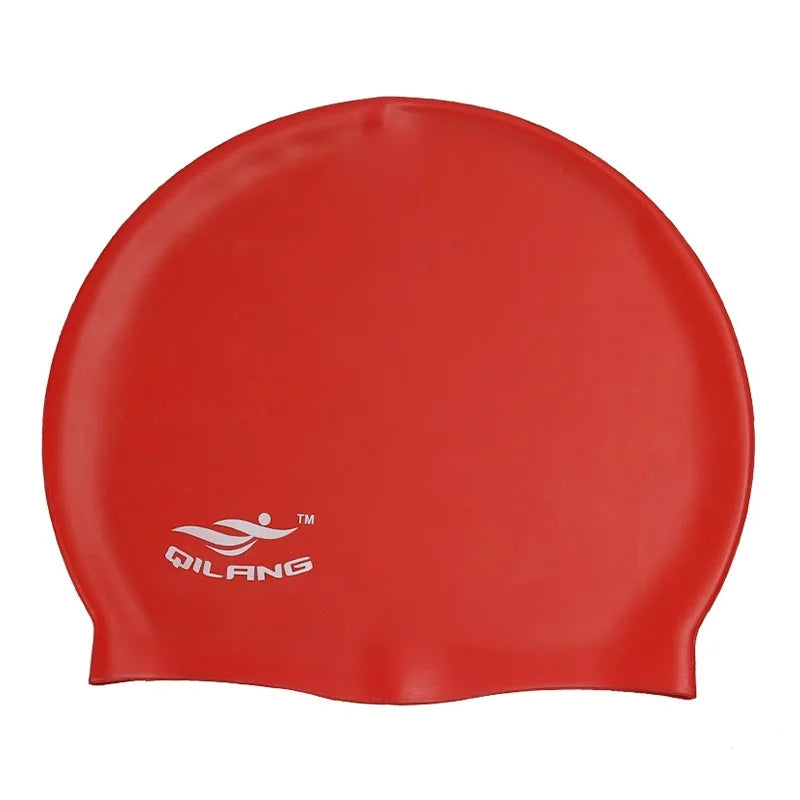 Waterproof Silicone Swim Caps Women Men High Elastic Flexible Protect Ears Hair Swimming Pool Hat for Adults Children Girls Boys