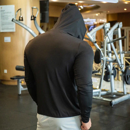 Light & Dark Colours New Men's Jacket Zip Hoodie Long Sleeve T-shirts Gym Sports Clothing Running Male Coat Jackets For Men Hooded Sweatshirts