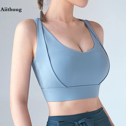 Sports Bras for Yoga Gym Workout Crop Top Fitness Tops Bounce Control Jogging Bras Push Up Running Top Active Wear