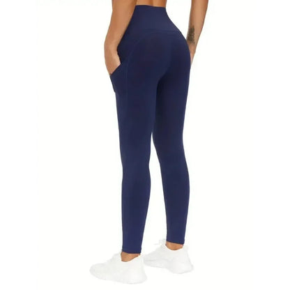 High Waist Yoga Leggings with Pocket Women Leggings Seamless Fitness High Elastic Fashion Hip Lifting Slim Gym Training Pants