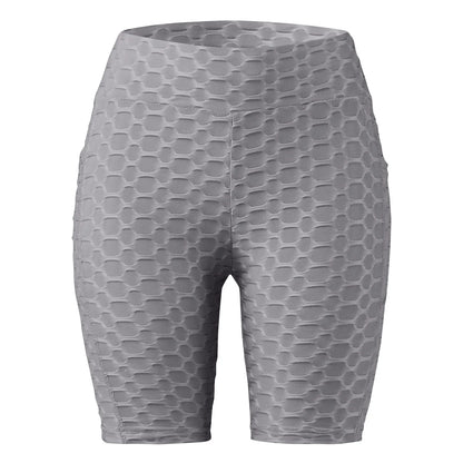 Women's Capris Yoga Fitness Peaches Buttocks Bubble Sports Leggings With Pockets Pants for Women Women’s Yoga Pants