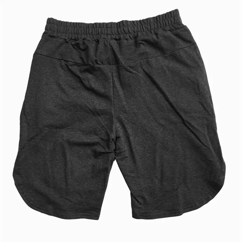 Men Gym Cotton Shorts Running Jogging Sports Fitness Bodybuilding Bermuda Male Summer Crossfit Workout Training Short Pants