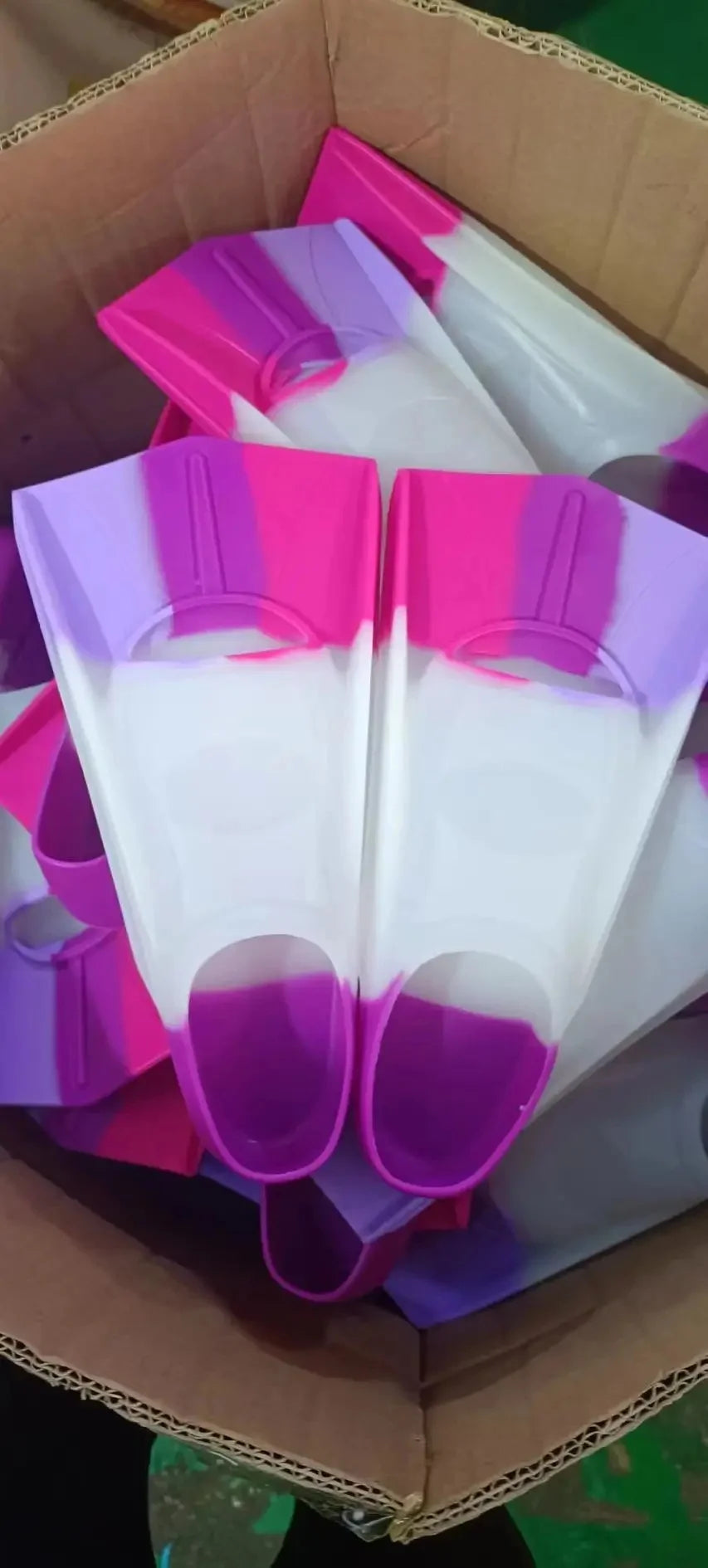 Silicone Swimming Fins Children's Diving Frog Shoes Training Equipment Short Fins Free Style Swim Underwater Sports