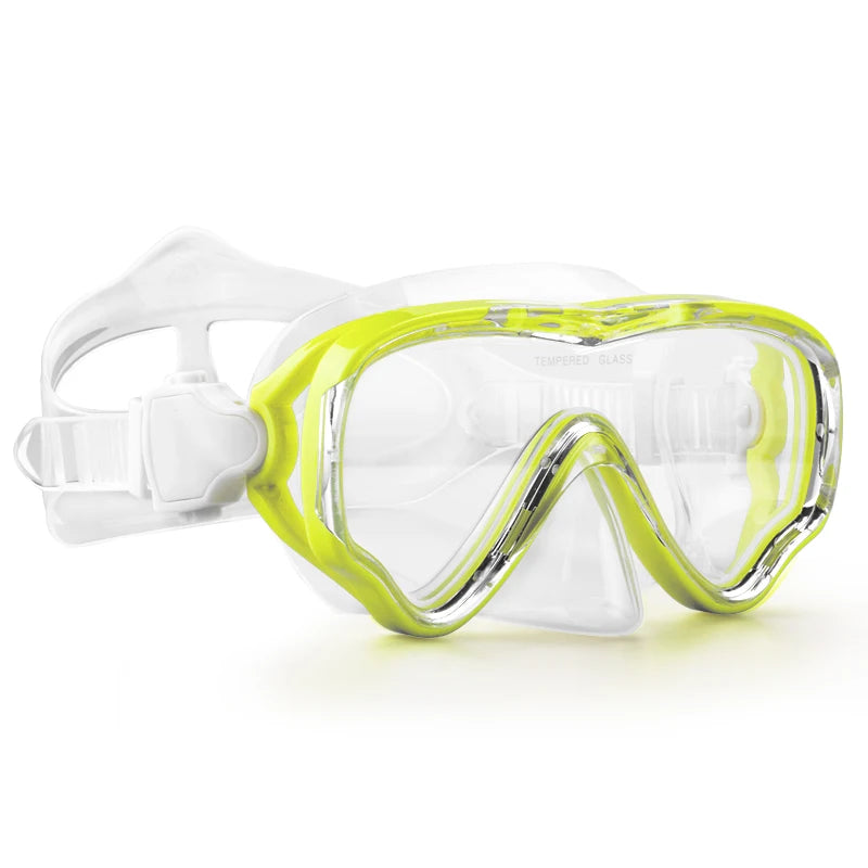 Professional Big Frame Kids Swimming Goggles with Nose Cover Anti Fog Wide View Swimming Gear for Boys Girls Children Glasses