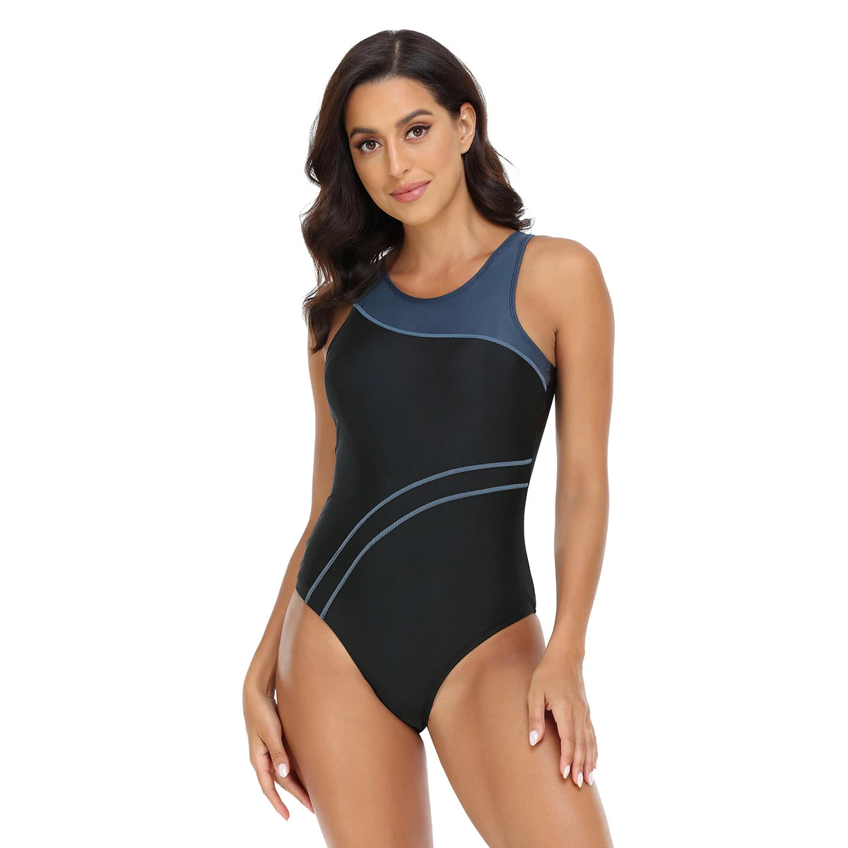Sports One Piece Swimsuit Women Swimwear Professional Sport Bathing Suit Surfing Swimsuits Swimming Suit Backless Bikini