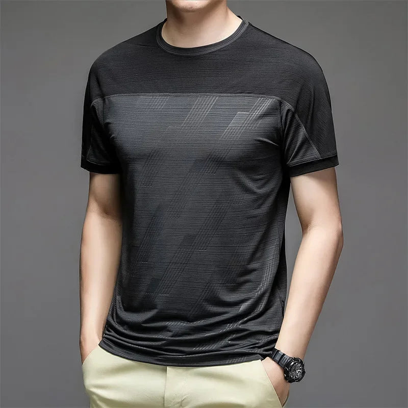 Undershirt Men's Running Short Sleeves T-shirts Yoga Tops Lycra Things for Gym Clothes Man Sweatshirt Wicking Breathable Dry Fit