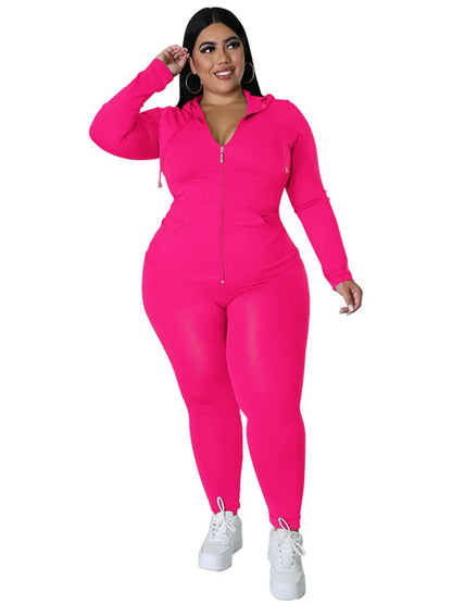 Wmstar Plus Size Two Piece Outfits Women Hoodies Sweatsuit Leggings Pants Sets Solid Stretch Matching