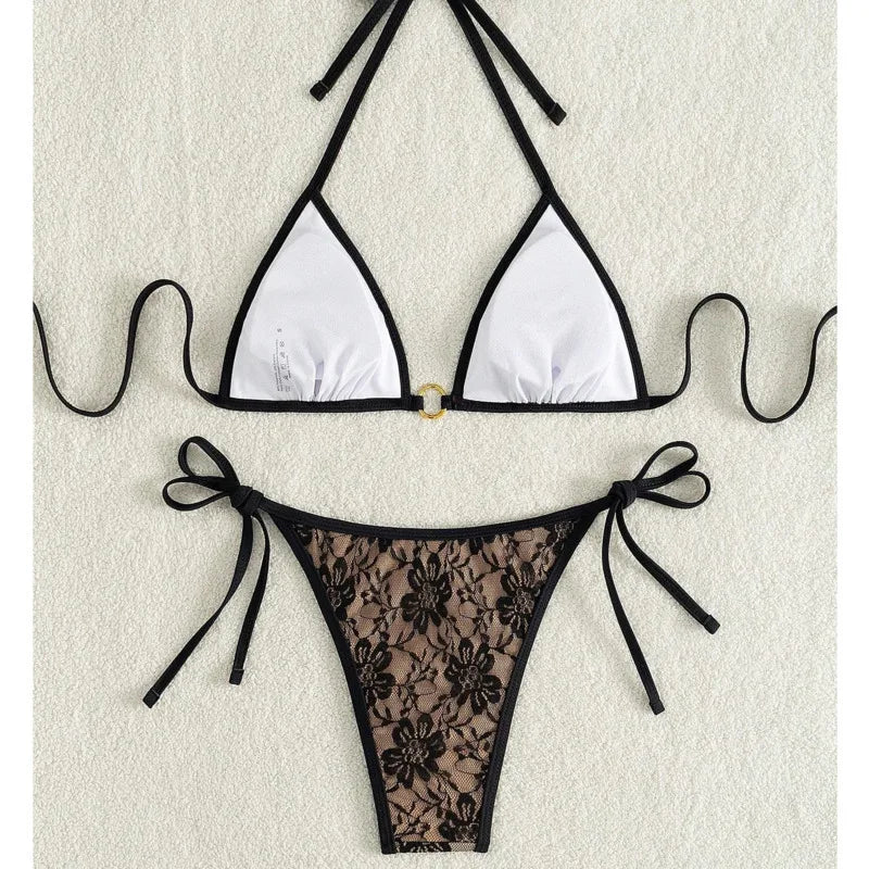 Bikinis Lace Swimsuits Women Swimwear Push Up Female Beach Swimming Wear Bathing Suits Brazilian Bikini Set Pool Bather