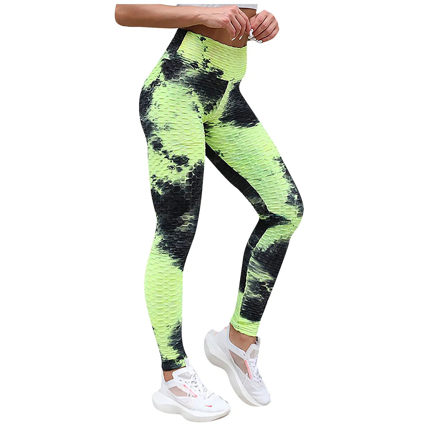Women's Seamless Leggings High Waist Scrunch Butt Lifting Elastic Leggings Seamless Screen Print Gym Yoga Pants