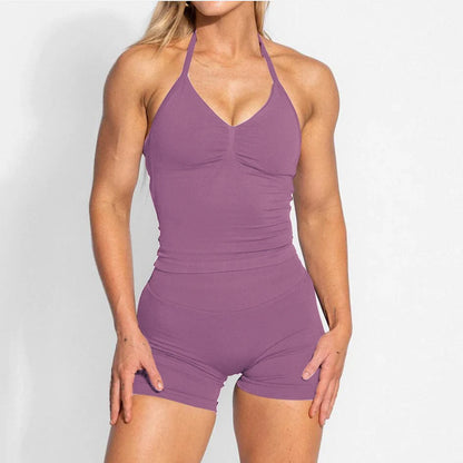 2PCS D-impact Yoga Set Women Tracksuit Workout Sportswear Gym High Waist Leggings Fitness Shorts Push Up Bras Sports Suits