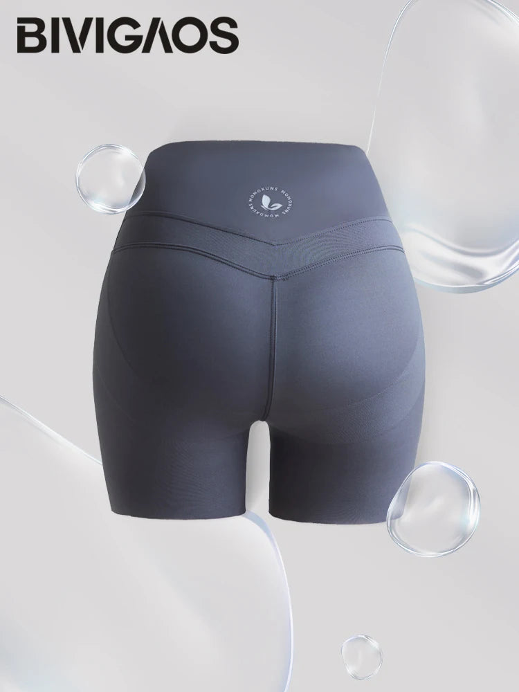 Thin Sharkskin Push Up Mini Shorts Women Slim Tight Butt Lifter Safety Shorts Sport Fitness Yoga Cycling Shorts