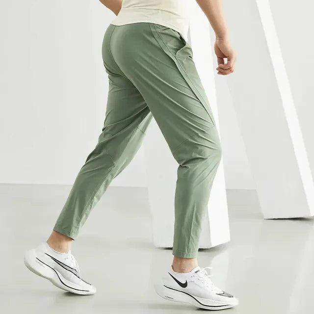 Running Pants Men Sportswear Elastic Jogging Sweatpants Gym Fitness Tight Trousers Quick Dry Thin Tracksuit Training Sport Pants