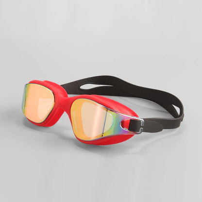JSJM Swimming Goggles HD Anti-Fog Professional Swimming Glasses Silicone Anti-UV Adjustable Swimming Goggles Adults Unisex