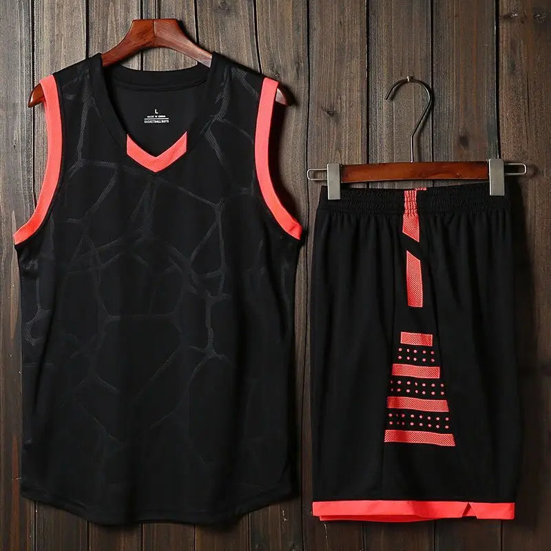 Summer Gym Running Short Set Sleeveless Tank Top Basketball Quick Dry Breathable Jersey Sport Shorts Competition Tracksuit Suit