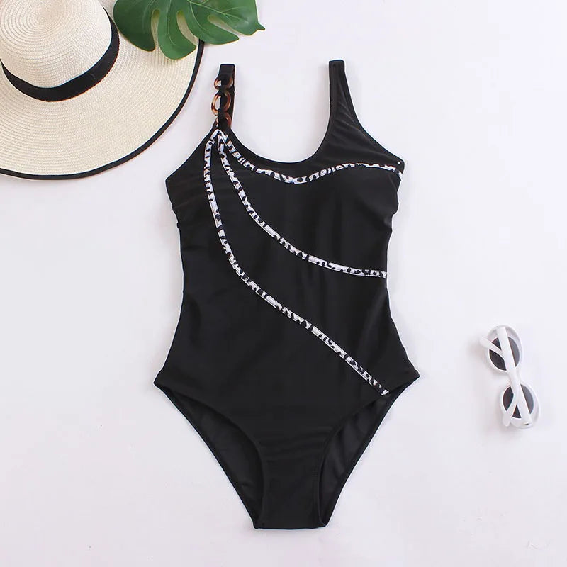 Long Sleeve Swimwear One Piece Cover Up Swimsuits Print Floral Bodysuit Hollow Out Bikinis Beach Bathing Bikini Set Beachwear