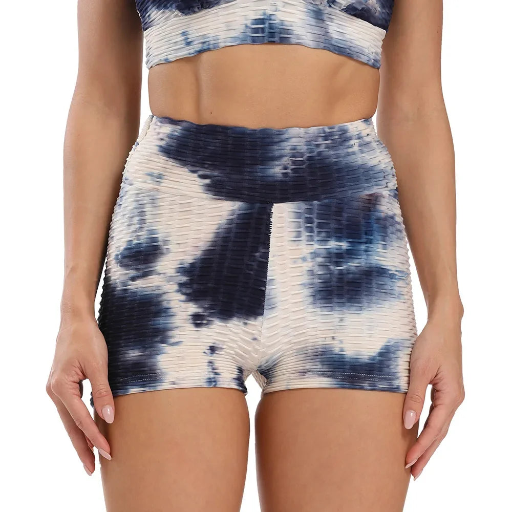 Gym Shorts Tie Dye Women Fitness Clothing Sporty Shorts Woman Leggings Workout Clothes Female Yoga Sports Shorts Sportswear
