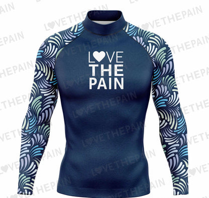 Men's Surfing T-shirt Sportswear Swimwear Long Sleeved Swimming Top UV Swimming Tight Rash Guard Surfing Swimsuit Rashguard