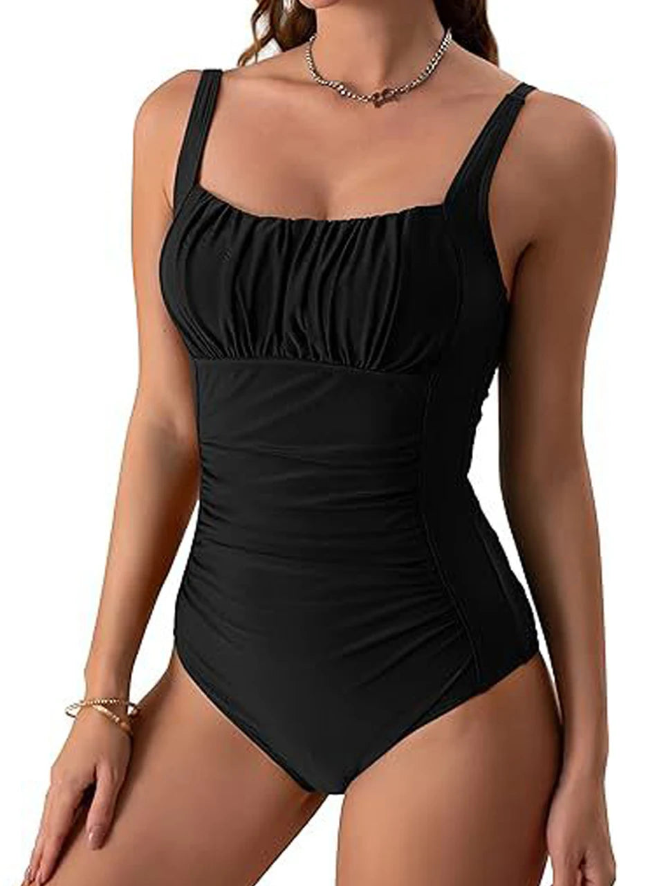 One Piece Slim Vintage Swimwear Women Swimsuit Bathers Bathing Swimming Swim Bodysuit Female Beachwear Summer Monokini