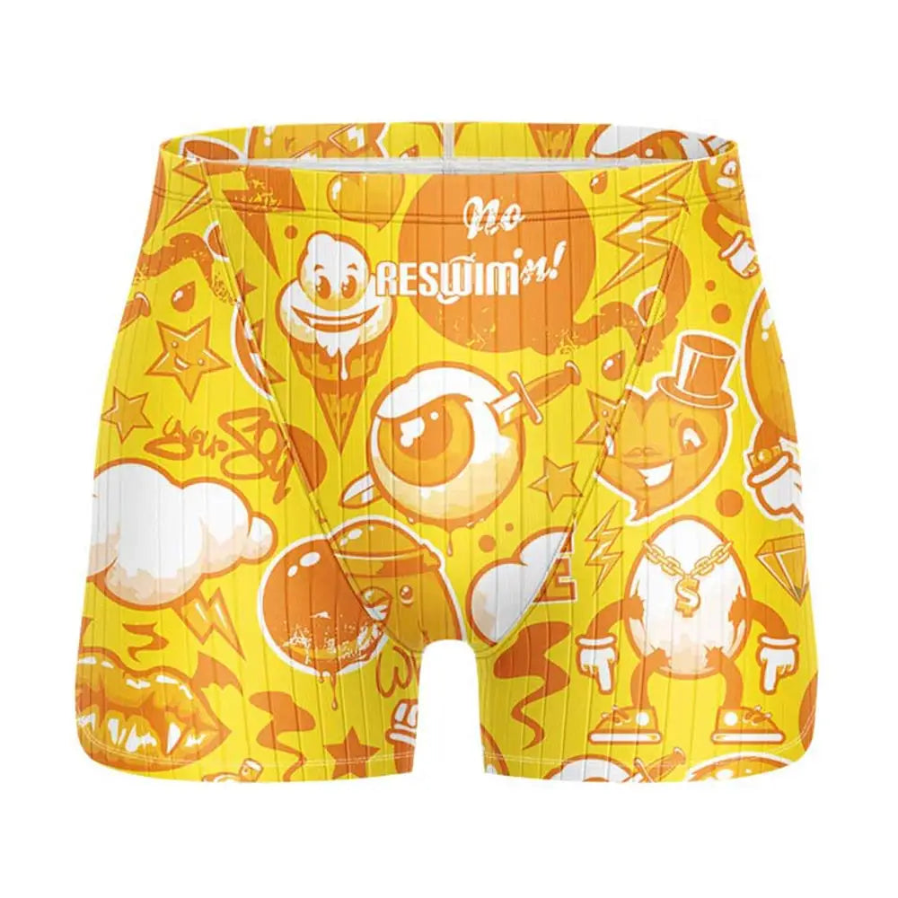 Men's Printed Swim Jammer Shorts