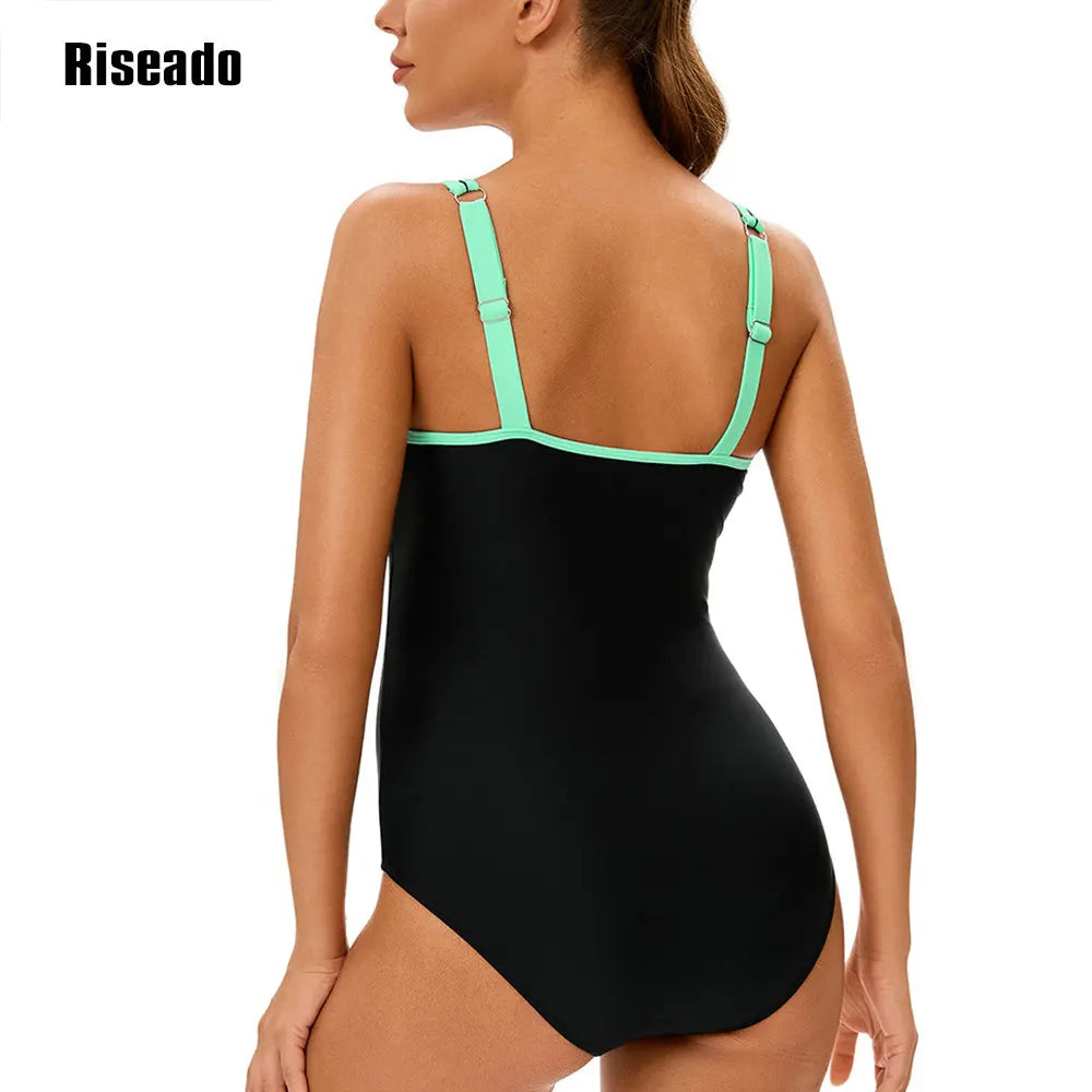 Women's One Piece Swimsuit Athletic Swimming Beach Bathing Suits Sport Swimwear