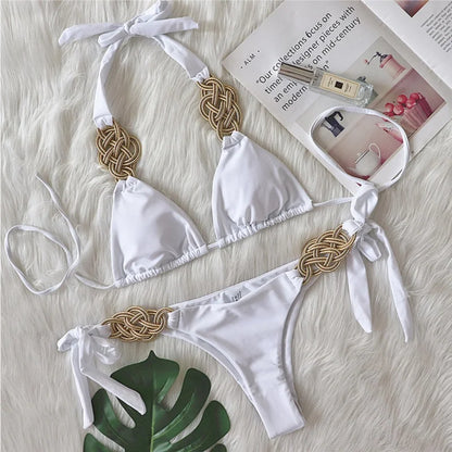 Black Bikinis Women's Swimwear Female Swimsuit Swimming Wear Bathing Suits Brazilian Bikini Set Beachwear Pool Bather