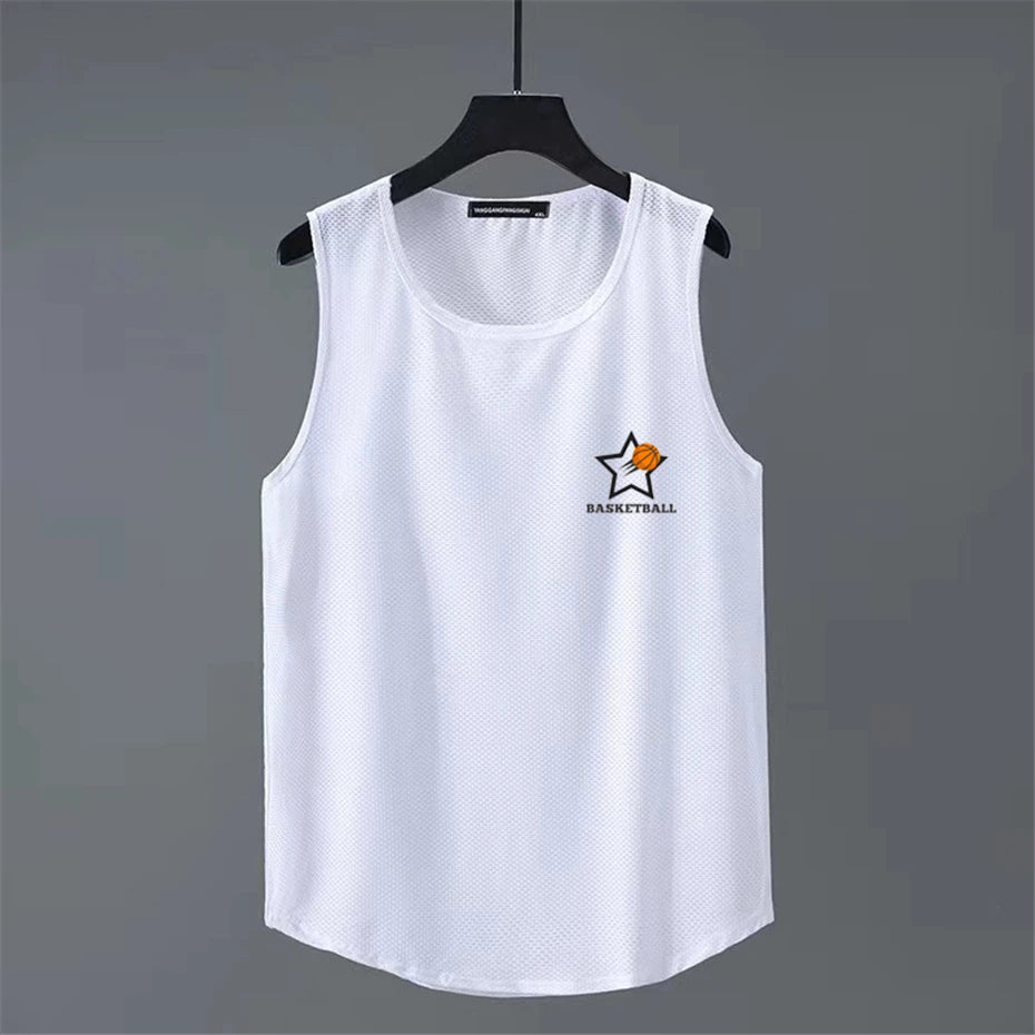 Summer Tank Tops Men Plus Size 10XL 11XL Basketball Vest Football Solid Color Running Vest Male Tank Tops Big Size 11XL