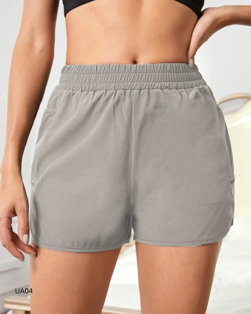 Women's High-Waisted Pocket Shorts