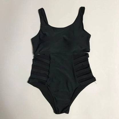Plus Size Swimsuit Push Up Swimwear Women Bandage Bathing Suits Strappy Swimsuits Large Monokini