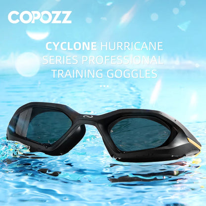 COPOZZ Men Professional Swimming Goggles Electroplate Swim Glasses Anti Fog UV Protection  Adjustable Adult Swim Eyewear Women