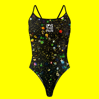 Love The Pain Women One-Piece Beachwear Triathlon Functional Training Swimwear