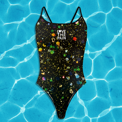 Love The Pain Women One-Piece Beachwear Triathlon Functional Training Swimwear Bathers Pool Practice Squad