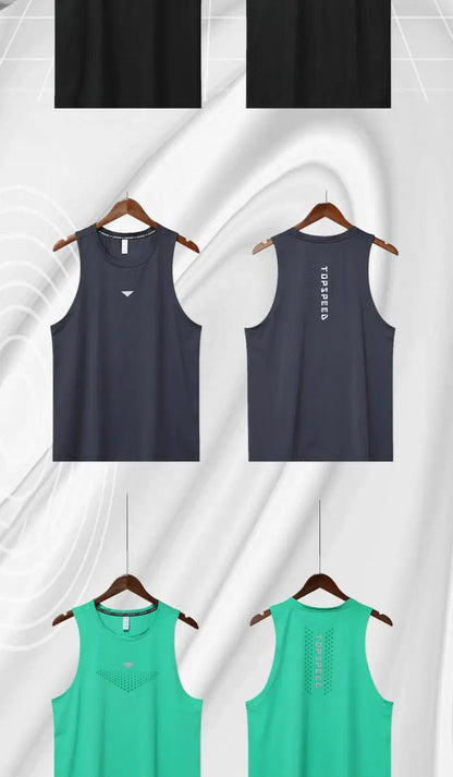 (M-3XL)Men Quick Dry Running Sport Vest Loose Fit Basketball Vest Plus Size Gym Singlets Fitness Tops Workout Sleeveless Shirt