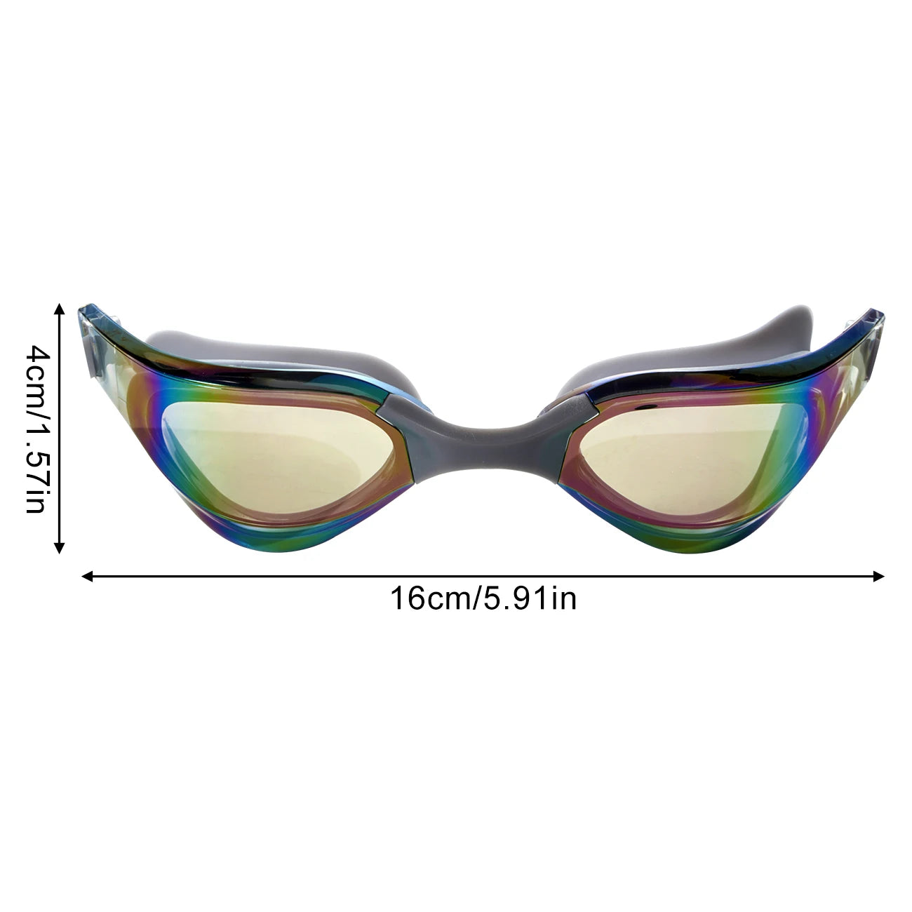 1PC Anti Fog Swim Goggles for Adults - UV Protection, No Leak Soft Silicone Gasket, Enhanced Clarity for Pool & Open Water