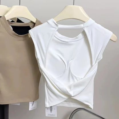 Women Running Shockproof Tank Top Gym Vest  Fitness Quick-Dry Workout Top Female Soft Sports Clothes