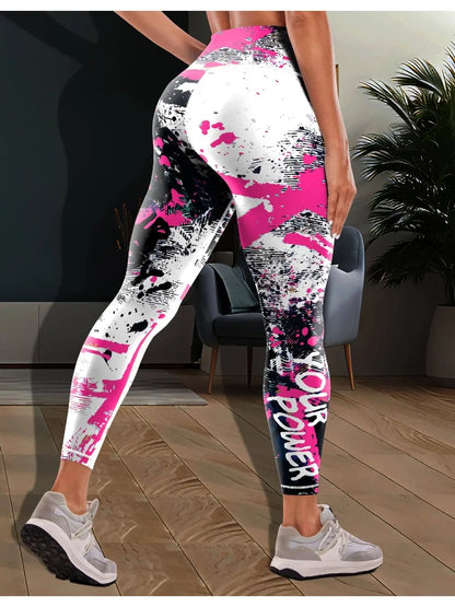 Printed Yoga Pants Women's Sports Fitness Leggings High Waist Tight Sport Pants Clothes Sport Women Fitness Push Up