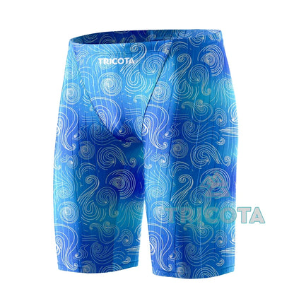 Rash Men Swim Jammer Swimwear Durable Athletic Training Endurance Swimming Trunks Summer Beach Pants Breathable Surfing Shorts