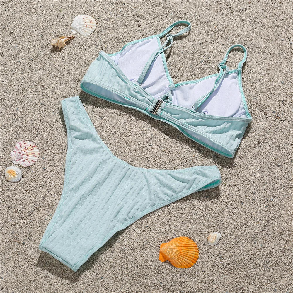 Swimsuit European and American style new steel tray gathers bikini swimsuit